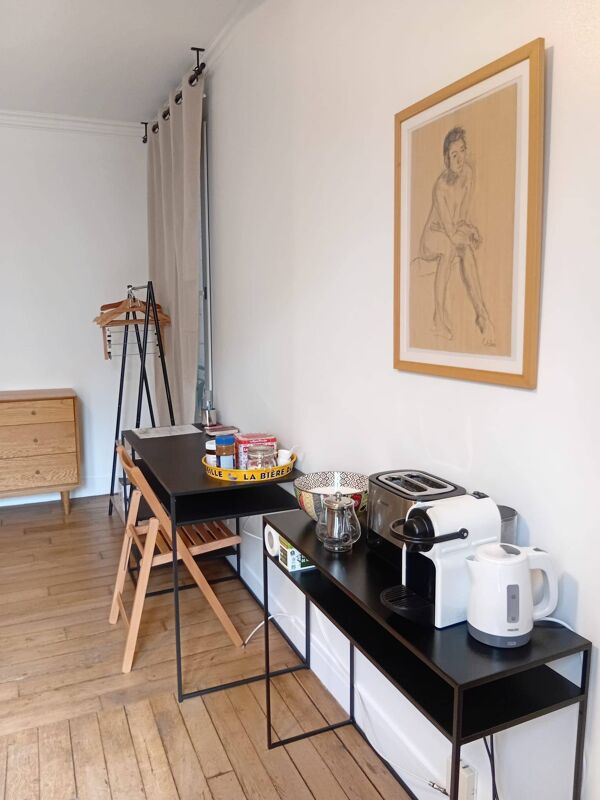 Console acier noir finition epoxy