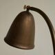 Art Deco table lamp in patinated brass from the 1930s.