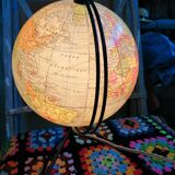 Globe map "Girard and Barrere" vintage 60/70