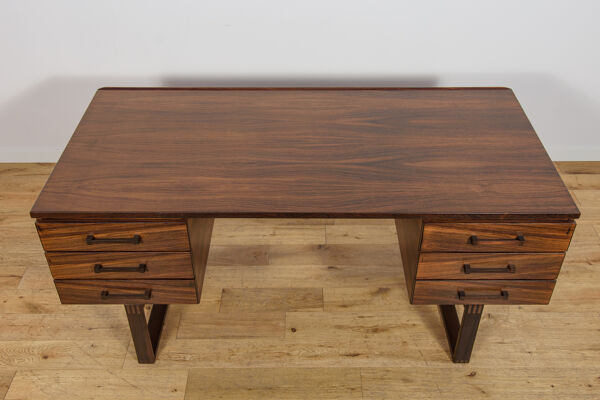 Bureau indépendant en palissandre du milieu du siècle par Torben Valeur et Henning Jensen pour Dyrlund, Danemark, années 1960.