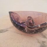 Vacuum amethyst glass pocket by Murano
