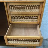 Rattan chest of drawers
