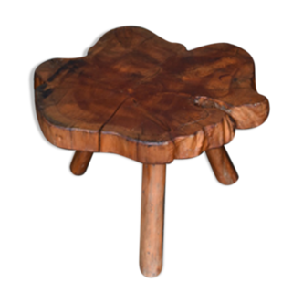 Brutalist vintage tripod table