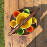 Jug and glasses for orangeade service