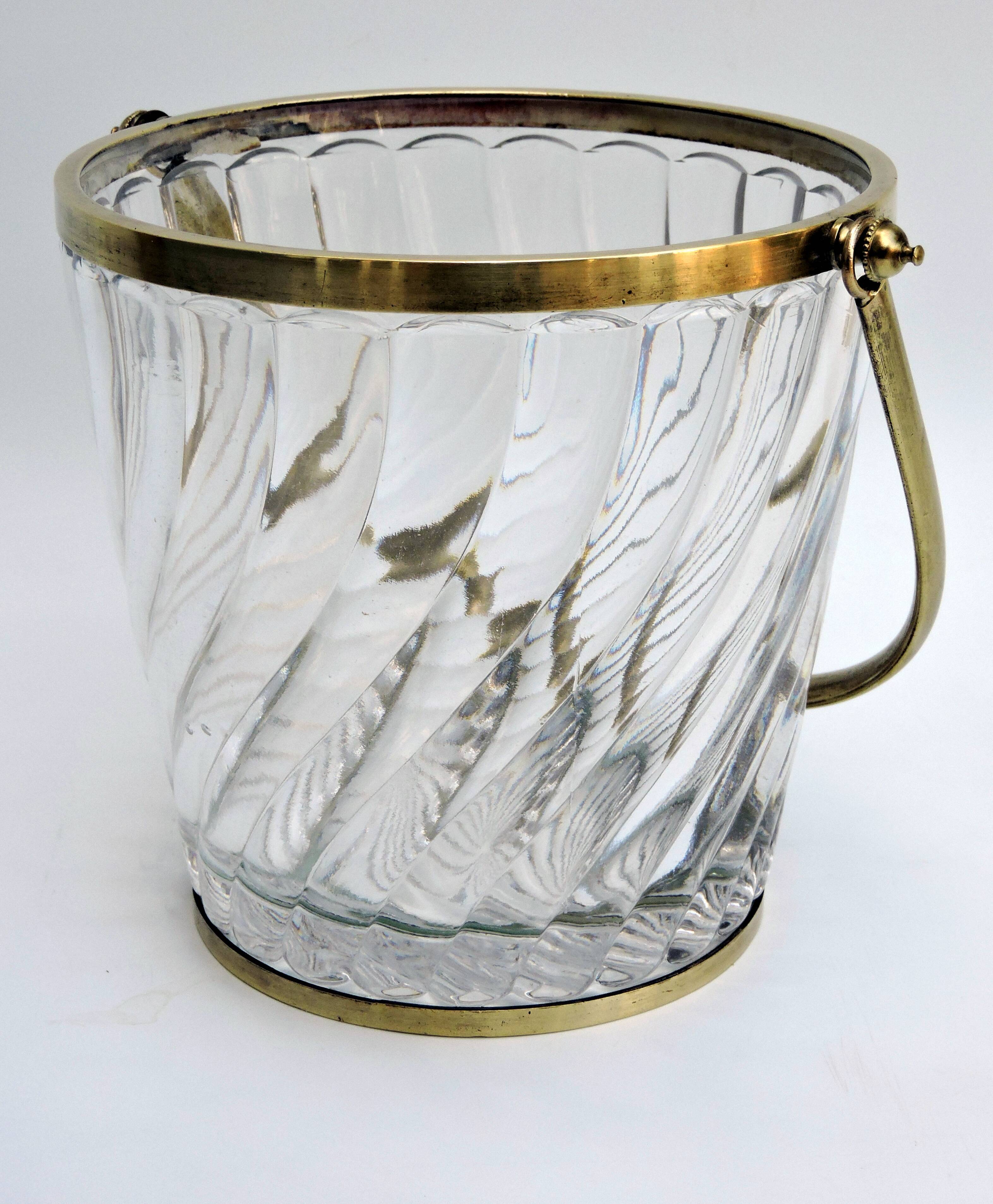 Ice bucket, baccarat crystal