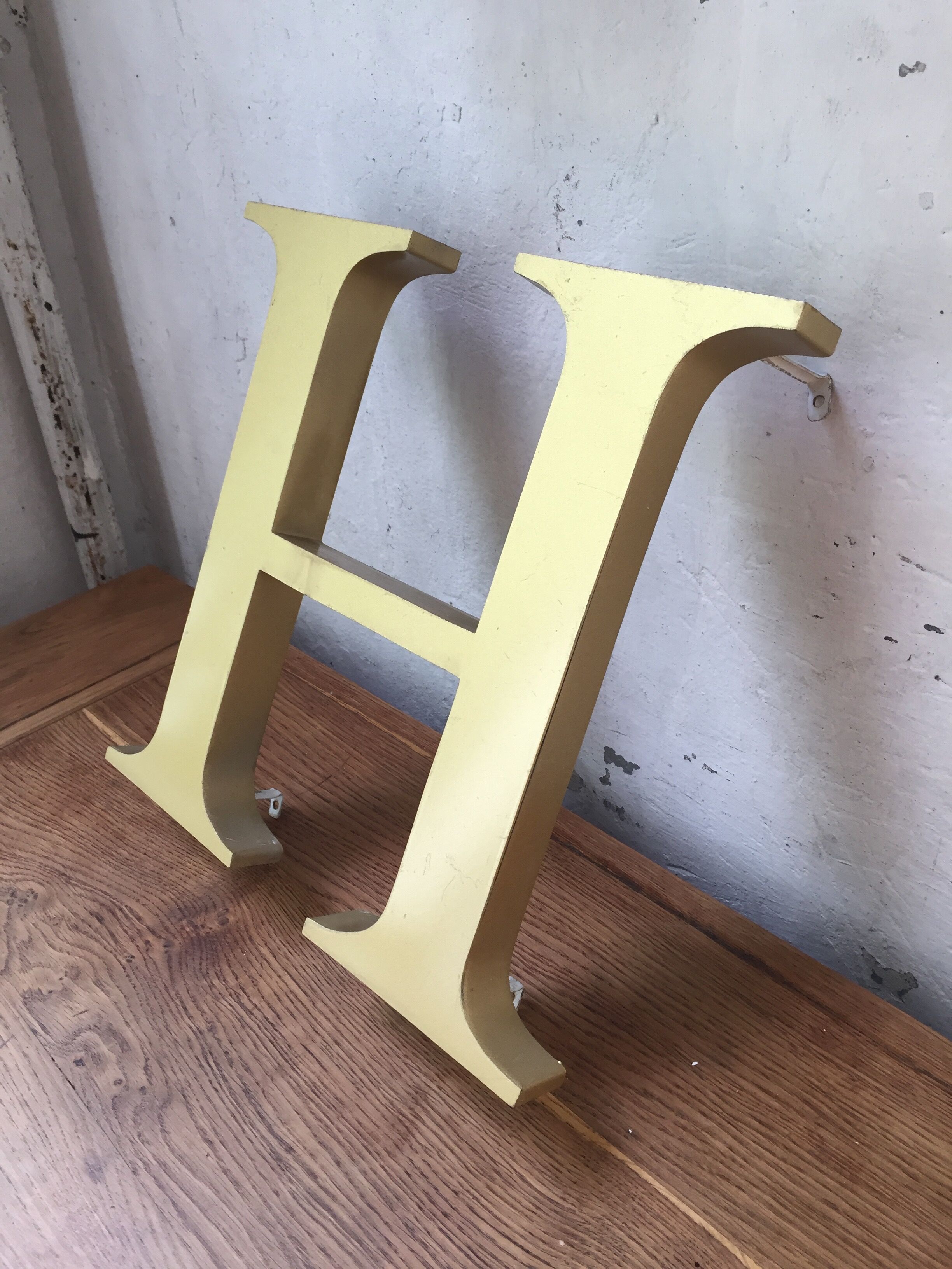 Letter signs vintage gold old