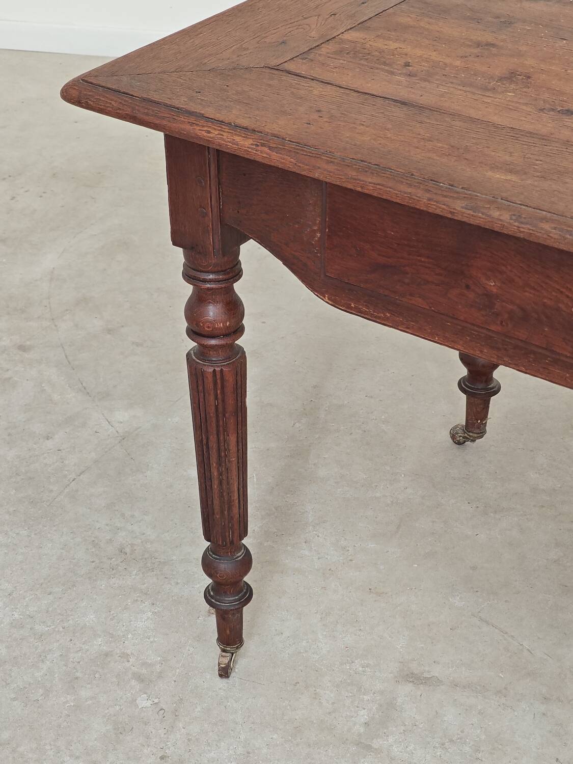 1940s farmhouse table in solid oak