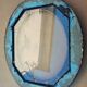Black lacquered oval frame with its blown glass - Napoleon III - view 25.4 x 20.4