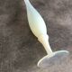Vase soliflore vintage tulip glass opaline shades and white reflections