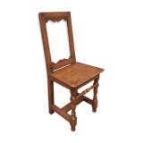 Chaise escabeau en noyer