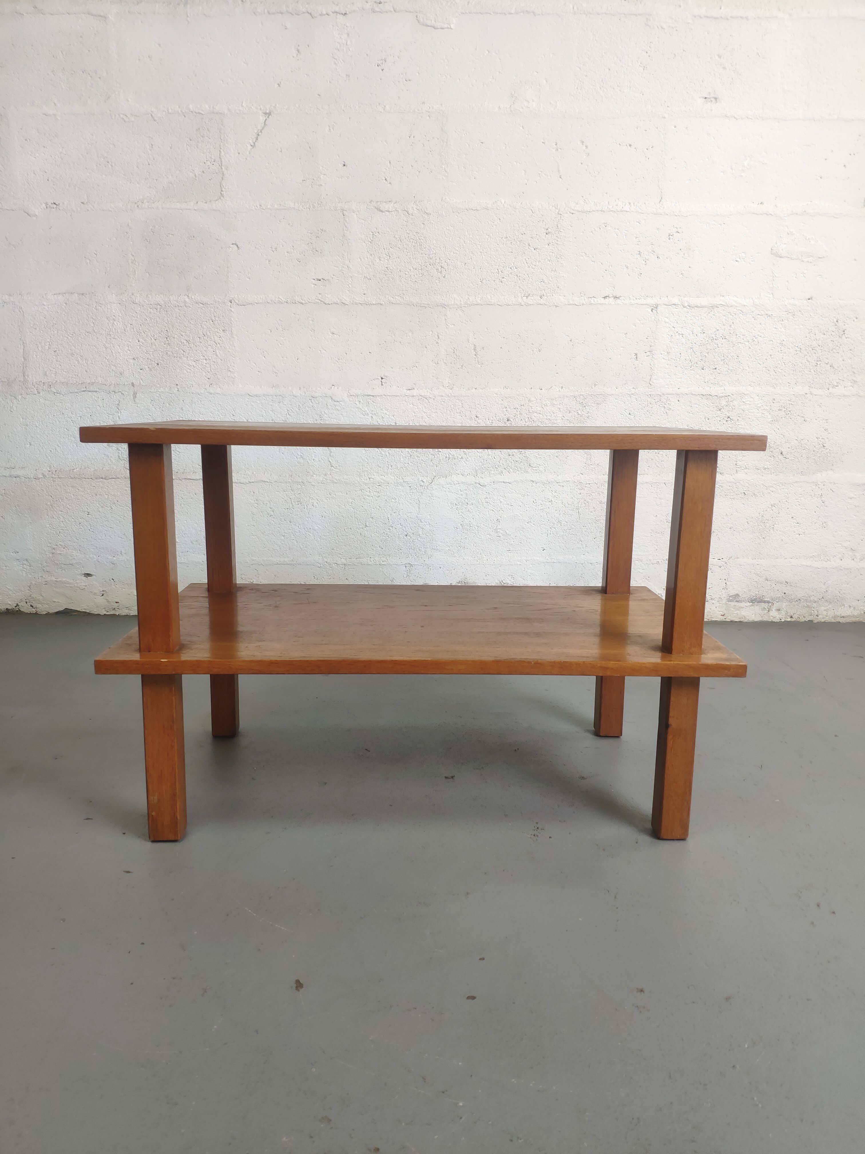 Wooden coffee table with top