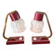 Paire de lampes design années 50