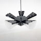 Mid-Century Plastic and Metal Chandelier by Lidokov, Czechoslovakia