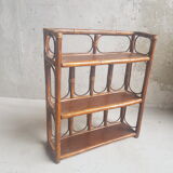 Rattan wall shelf