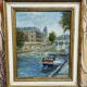 Huile sur panneau – Paris Quai des Grands-Augustins – signée H. Charby