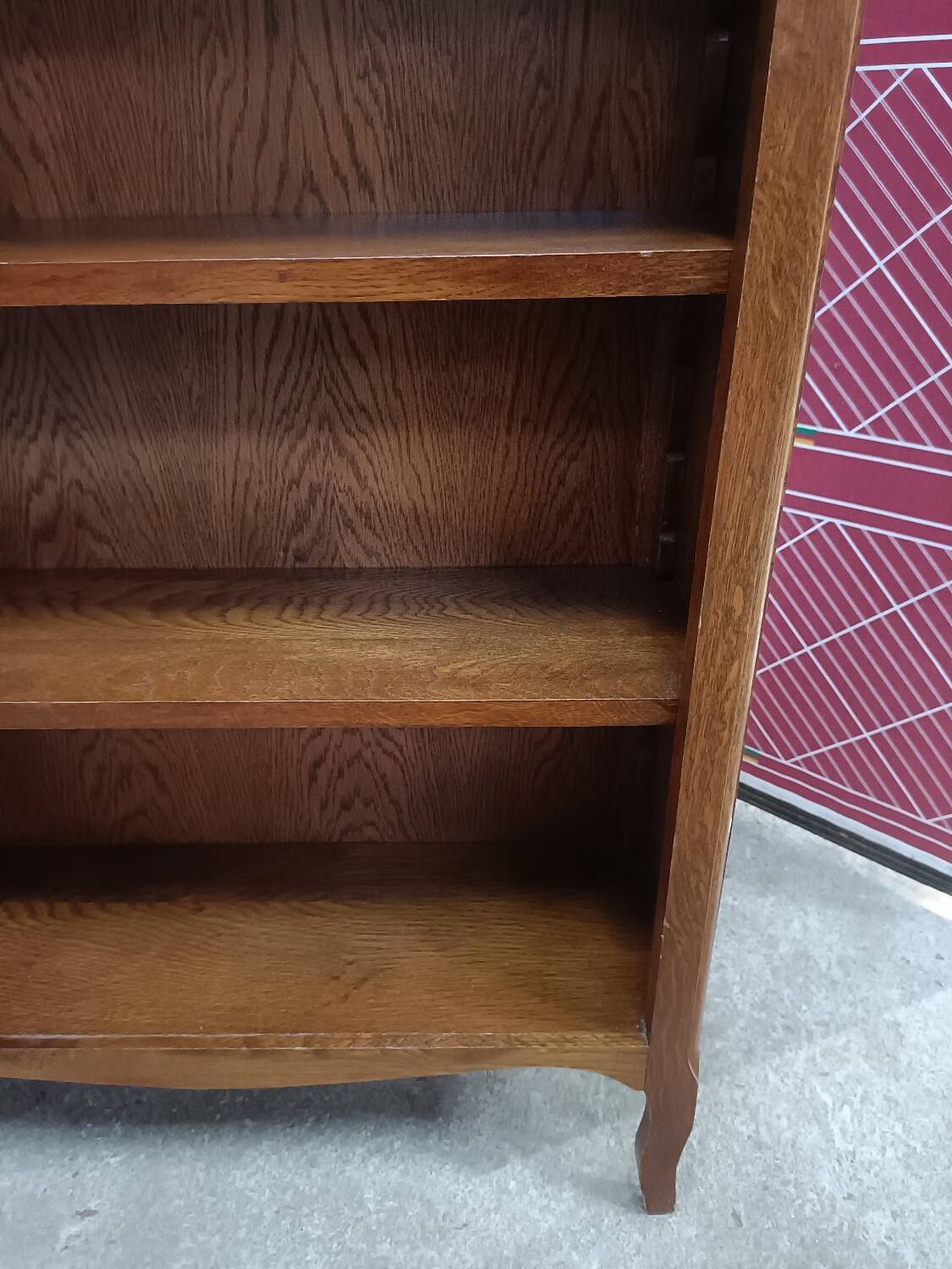 Bibus vintage oak bookcase