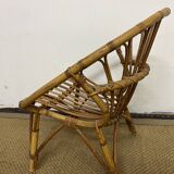 Children's rattan shell armchair