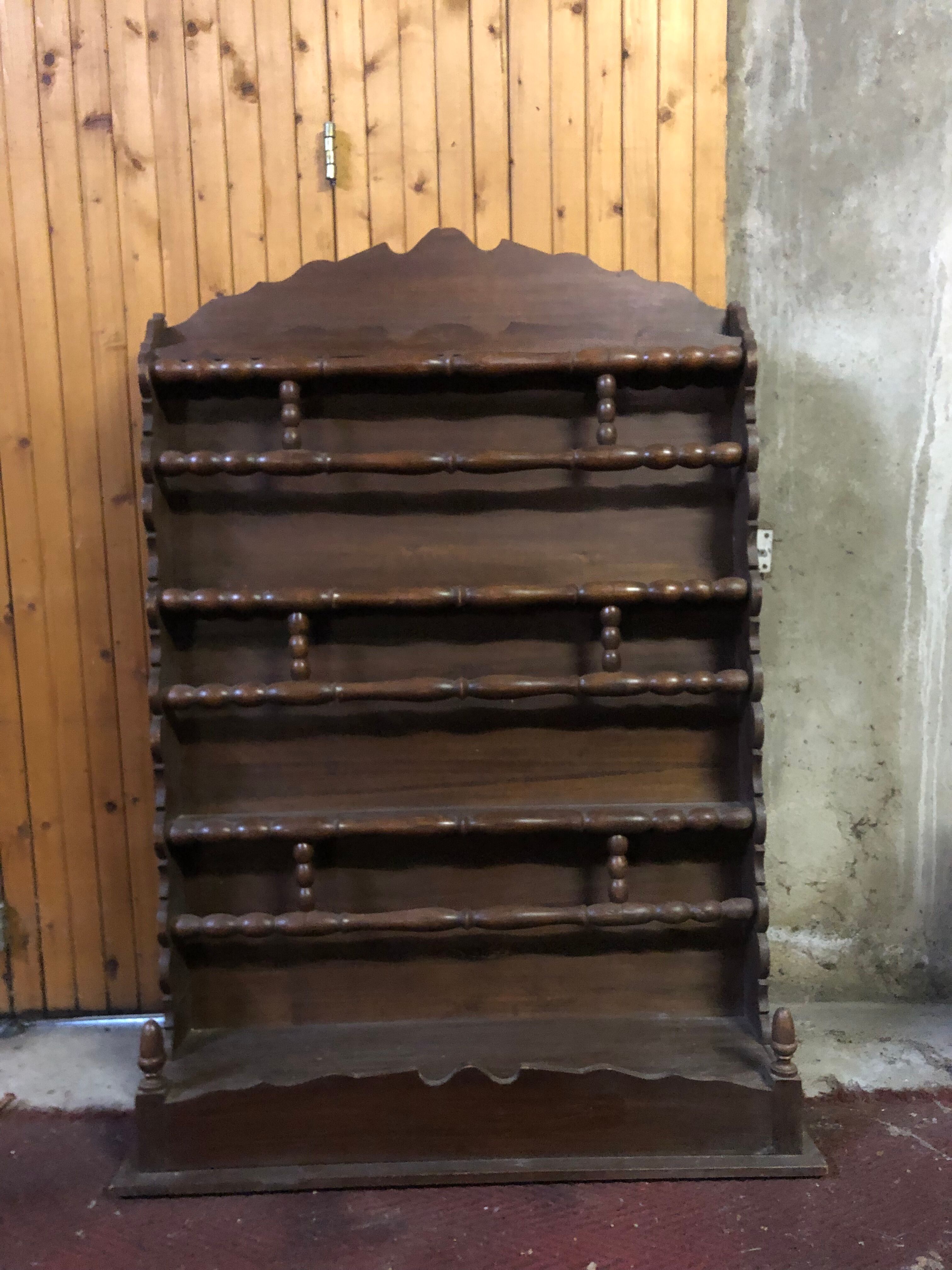 Walnut shelf to hang or place on a piece of furniture