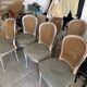 Lot de 6 chaises style Louis XVI avec cannage
