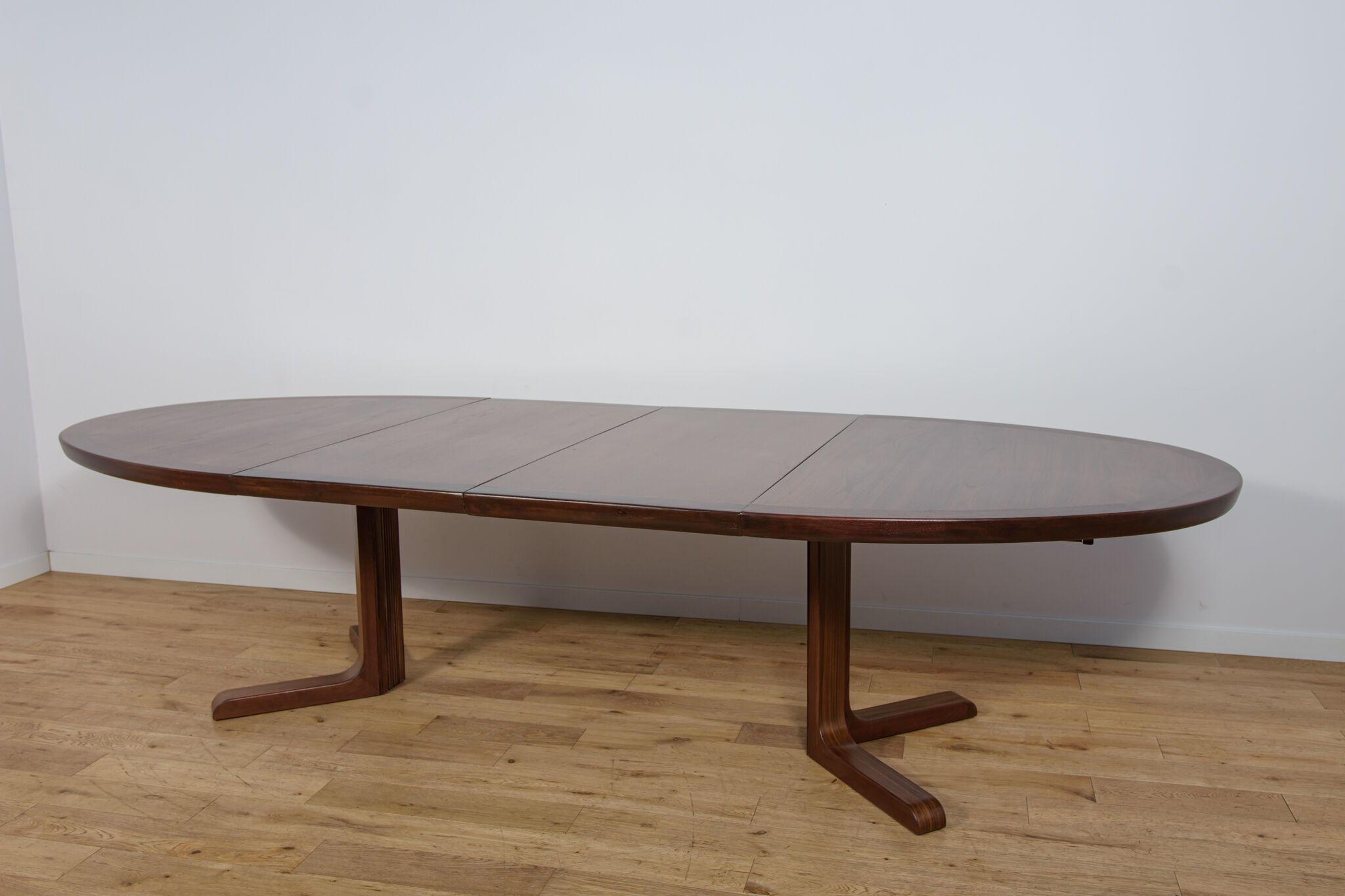 Mid-Century Oval Rosewood Extending Dining Table by Skovby, Denmark, 1960s