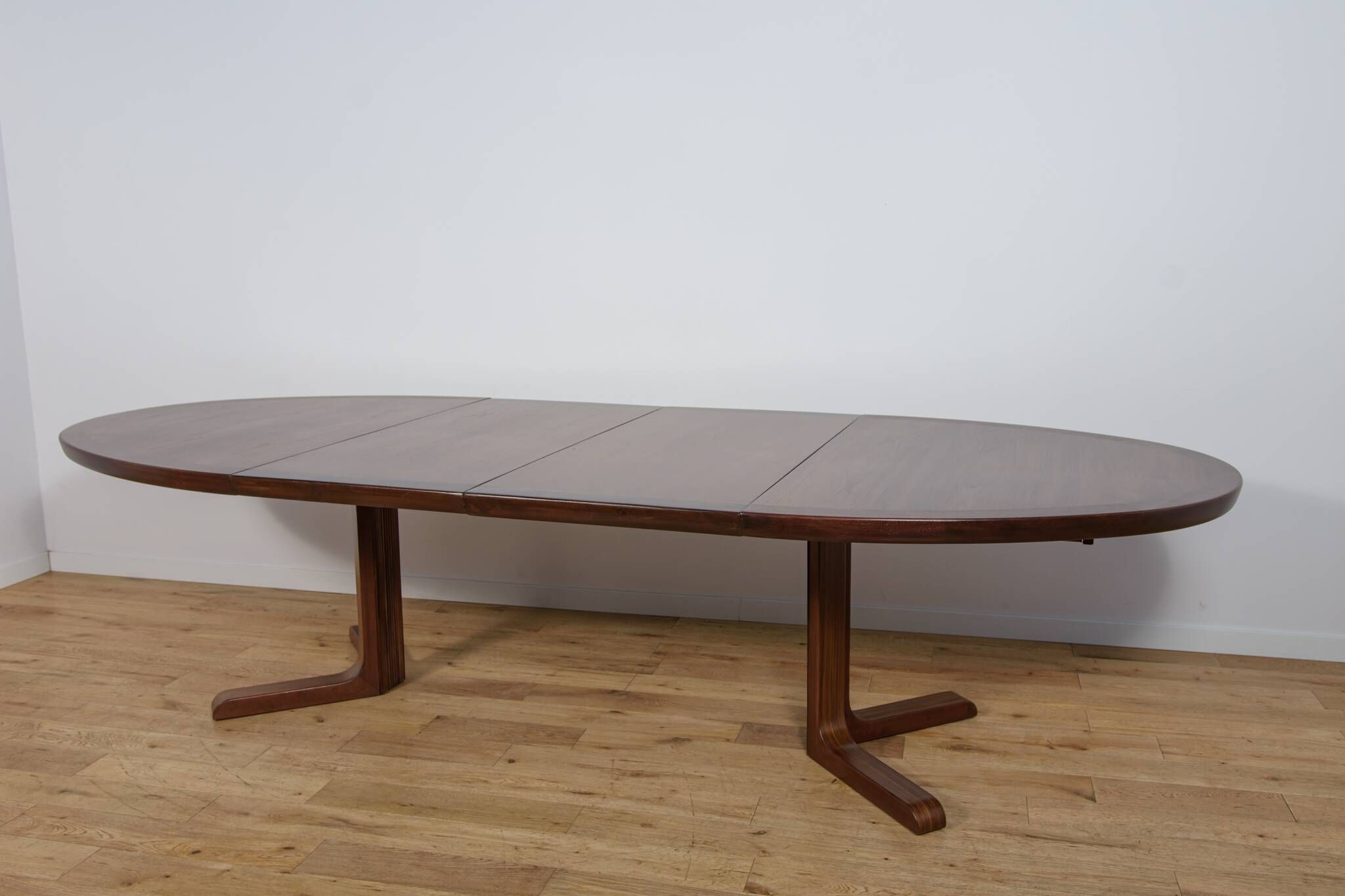 Mid-Century Oval Rosewood Extending Dining Table by Skovby, Denmark, 1960s