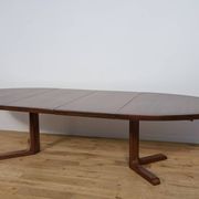 Mid-Century Oval Rosewood Extending Dining Table by Skovby, Denmark, 1960s