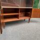 Scandinavian high buffet display cabinet in rosewood from the 1950s.