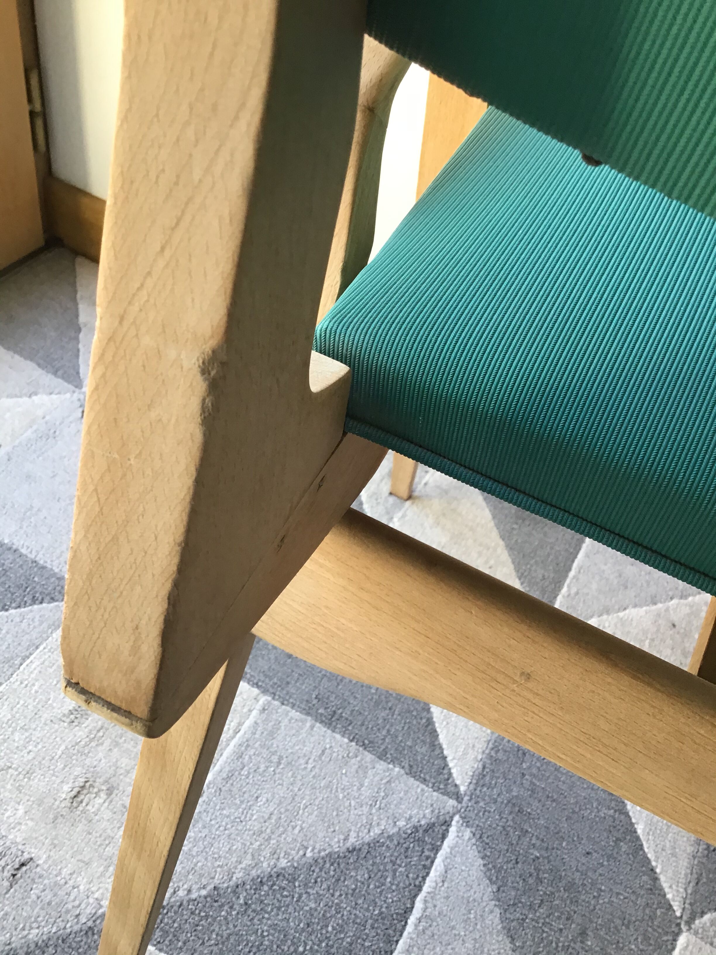 Original chair of Maurice Pre 60s green