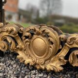 Frame In Carved Wood And Golden Early 18th Century On A Mirror Circa 1900 92x137cm