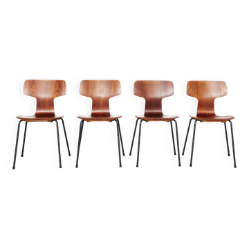 Arne Jacobsen 3103 Hammer Chair for Fritz Hansen I Set of Four