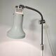 70s Gooseneck Metal Floor Lamp, Adjustable Height Tripod Base