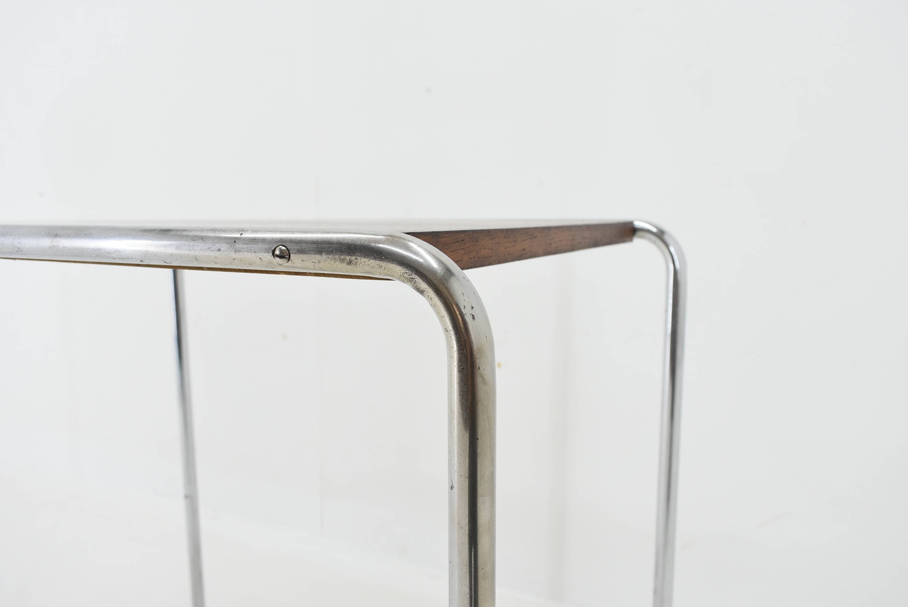 Table Bauhaus Chromée par Marcel Breuer pour Mucke Melder, 1930s