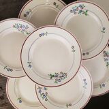 Dessert plates x10 - Moulin des Loups - Orchies