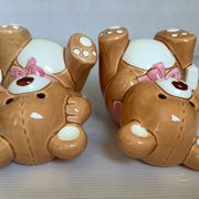 Pair of brown bear bookends