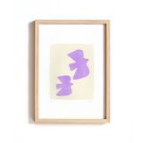 "oiseaux" peinture sur papier - illustration originale signée Eawy
