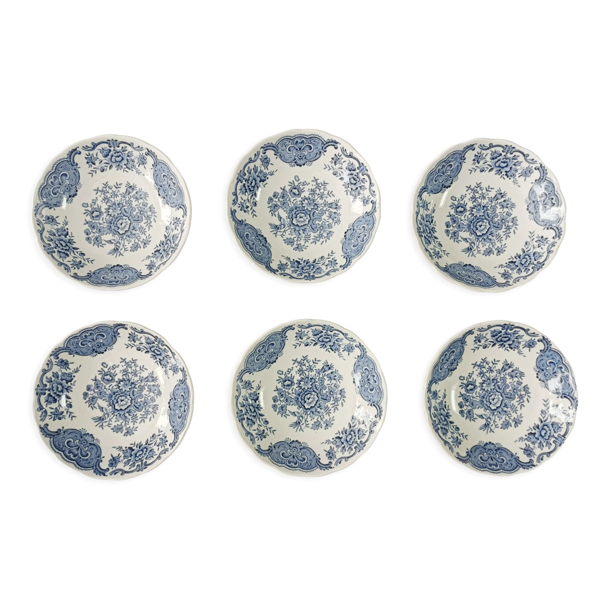 Set of 6 Ridgway Stafforshire cups, Windsor