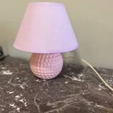 Vintage pink ceramic lamp