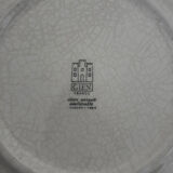 Vintage shallow plate with towel pattern Gien