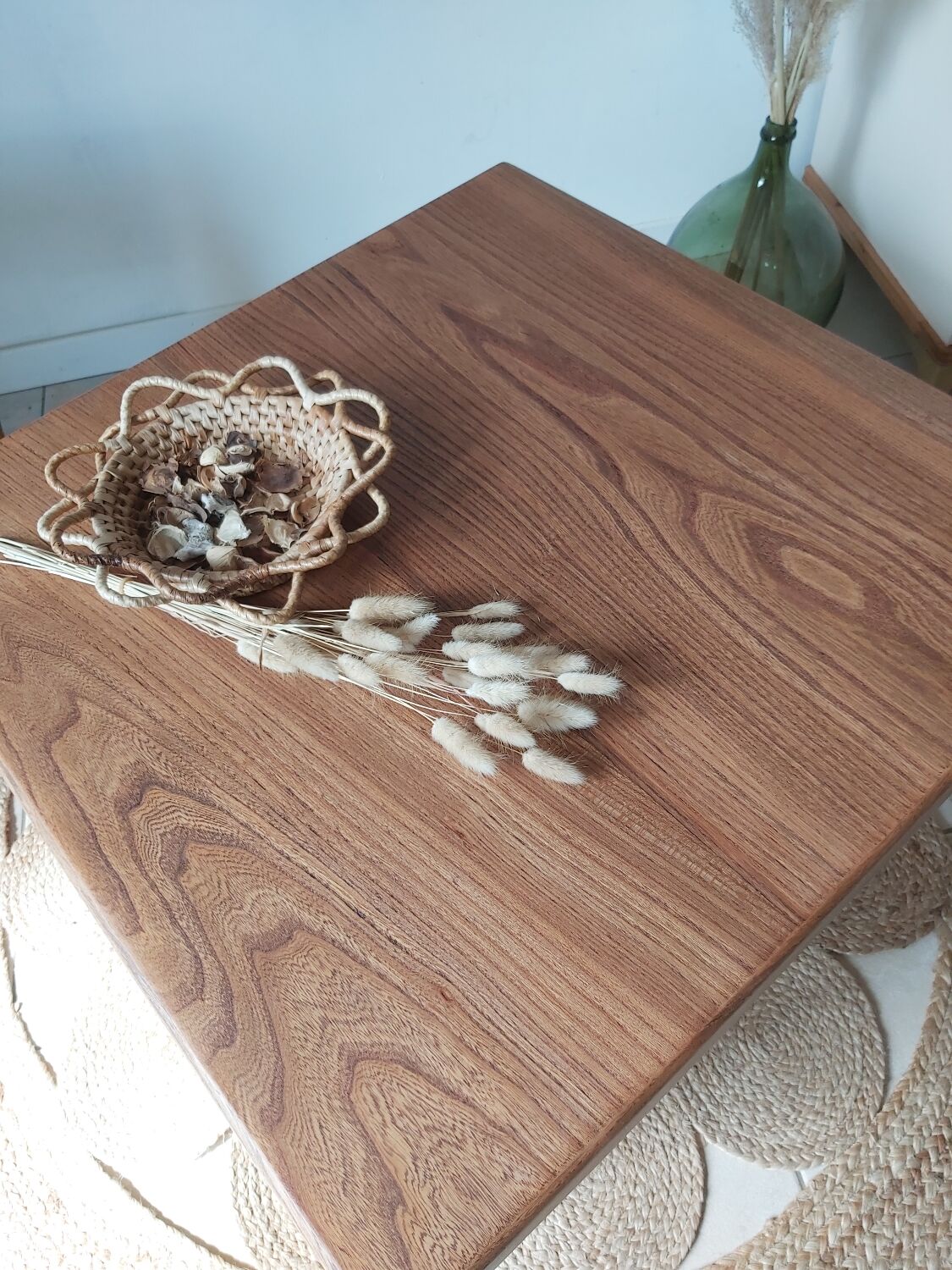 Roxanne raw wood coffee table