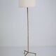 Mid-Century Italian Solid Brass Faux Bamboo Floor Lamp, 1960s
