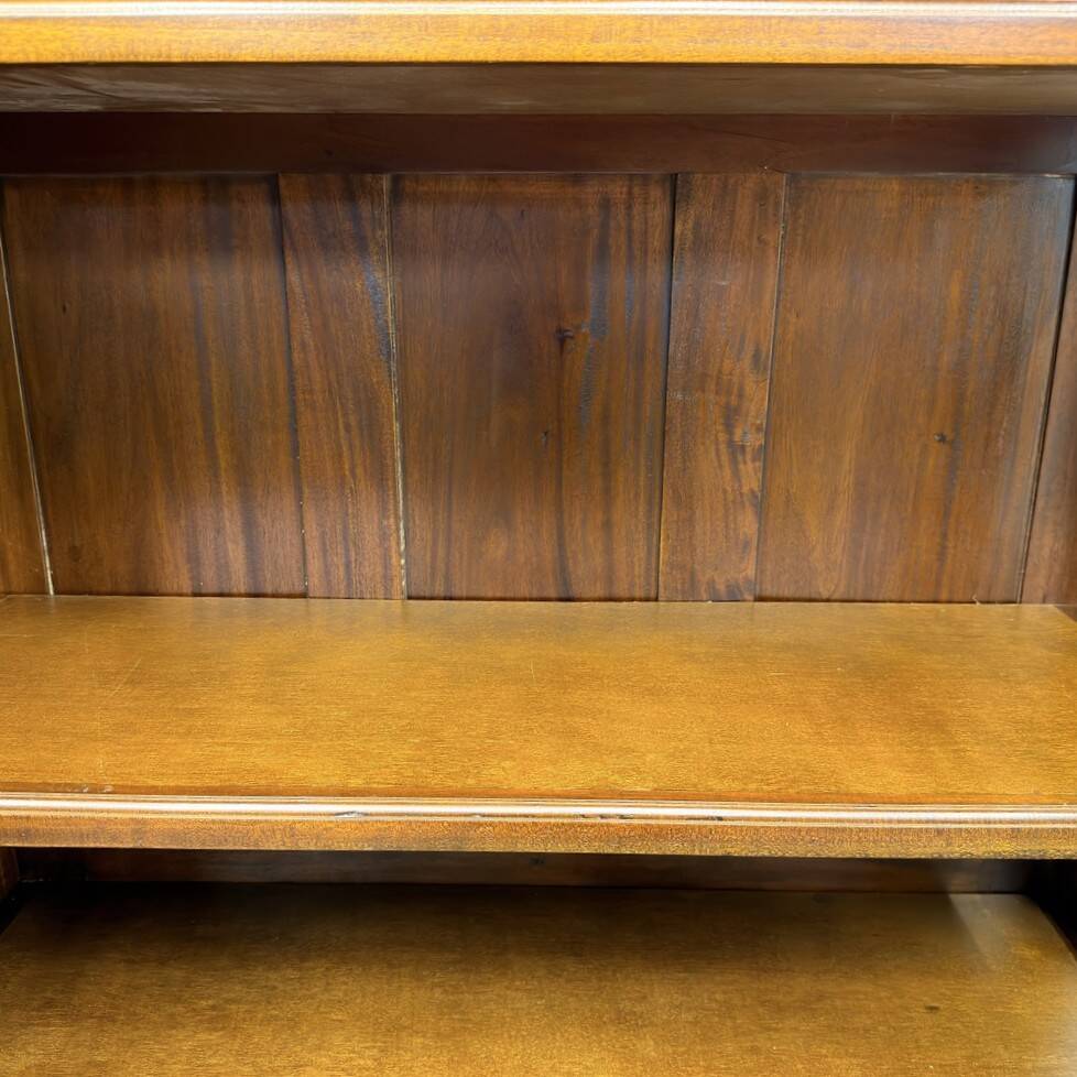 Large English Bookcase with Glass Doors