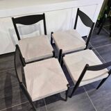 Set of 4 Baumann “Silva” chairs, Scandinavian, 1970s