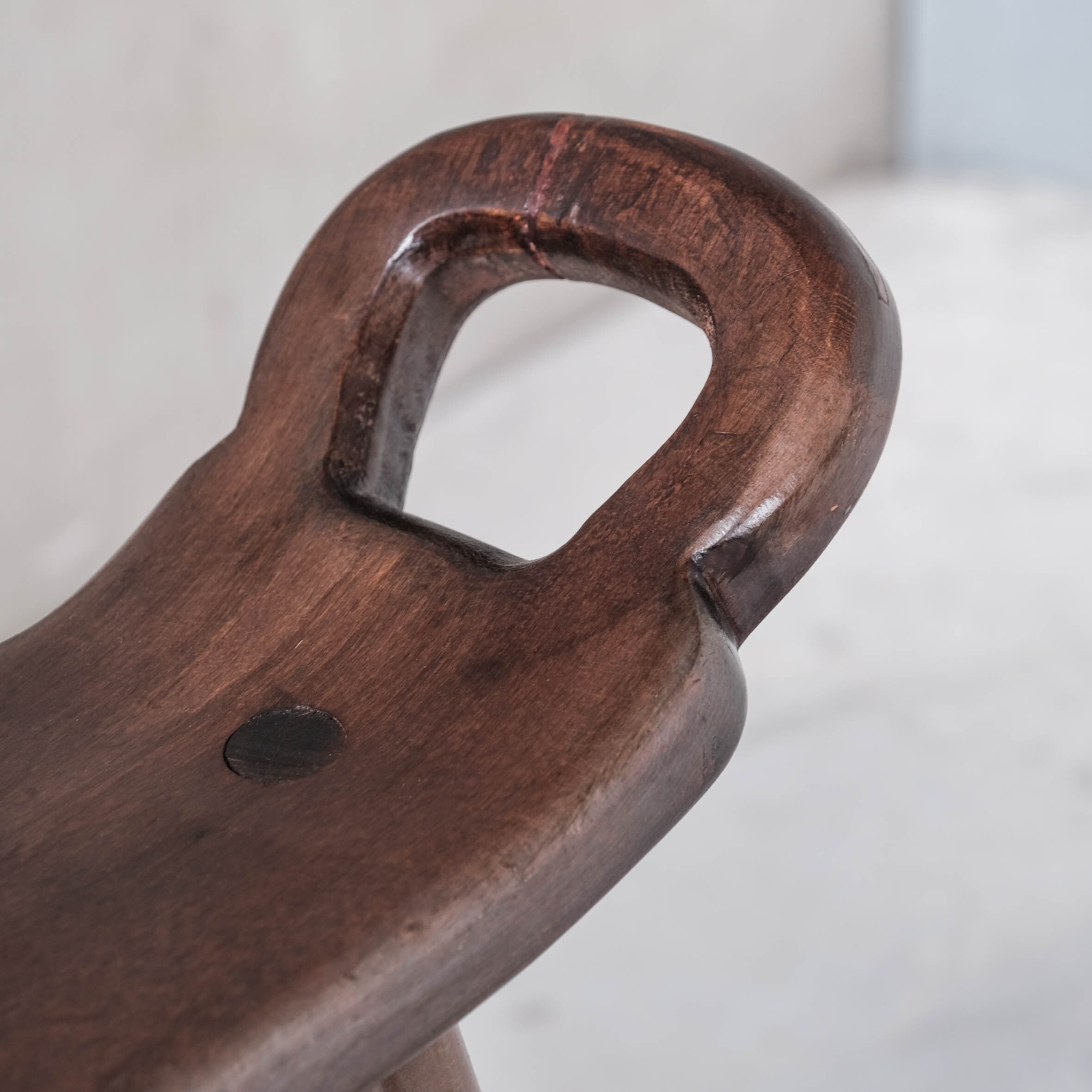 Brutalist Mid-Century 'Marbella' Bar Stool (2 Available)