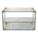 Console / glass and brass shelf Roche Bobois – 1970s