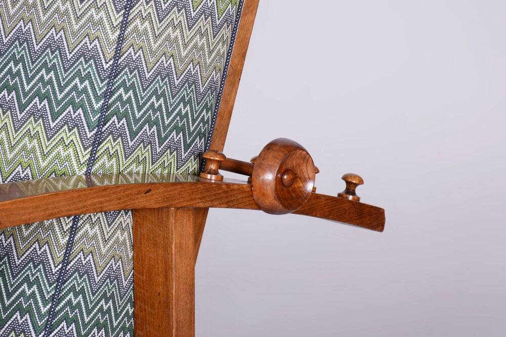 Art Deco Lounge Chair attributed to Jindřich Halabala for Up Závody, Former Czechoslovakia, 1920s