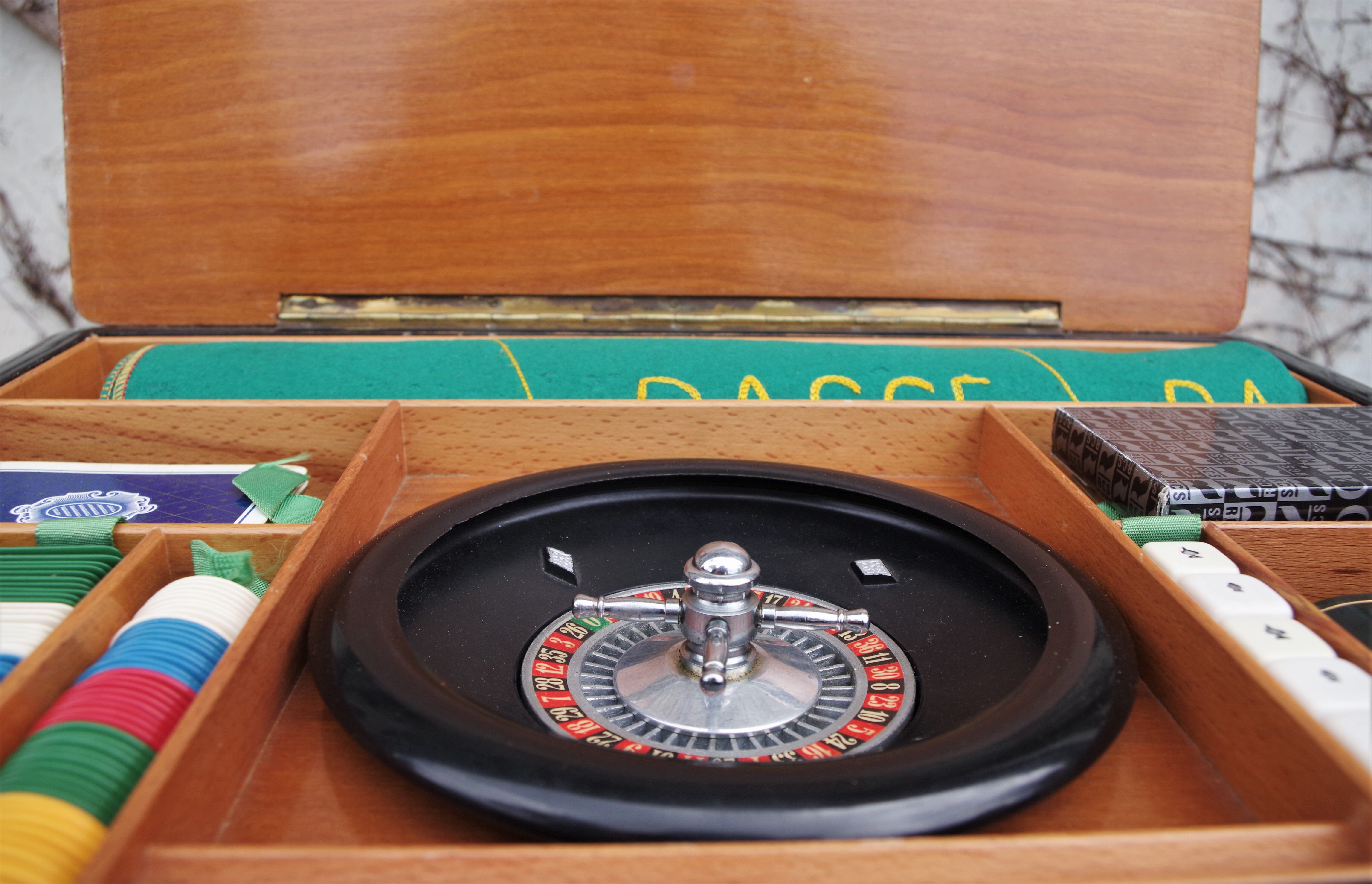 Boîte de Jeu avec Roulette Représentant la Ville de Venise, 1960s