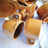 Set of 6 tea cups / glazed ceramic coffee