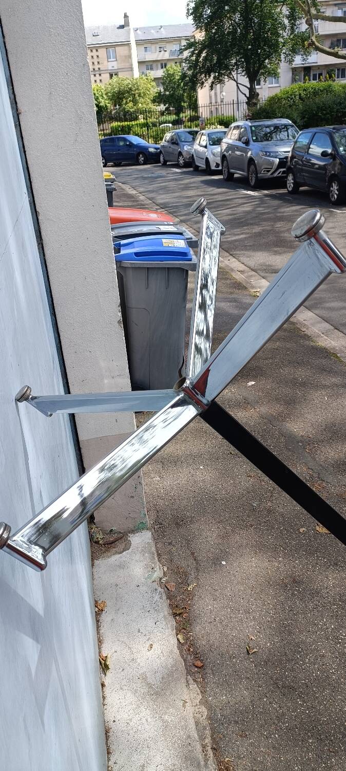 Vintage chrome coat rack