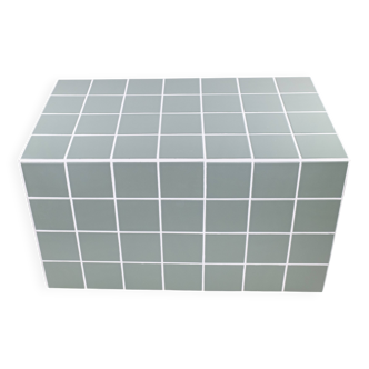 Ceramic coffee table-rectangular-tiles-green-water green-matt-Tile