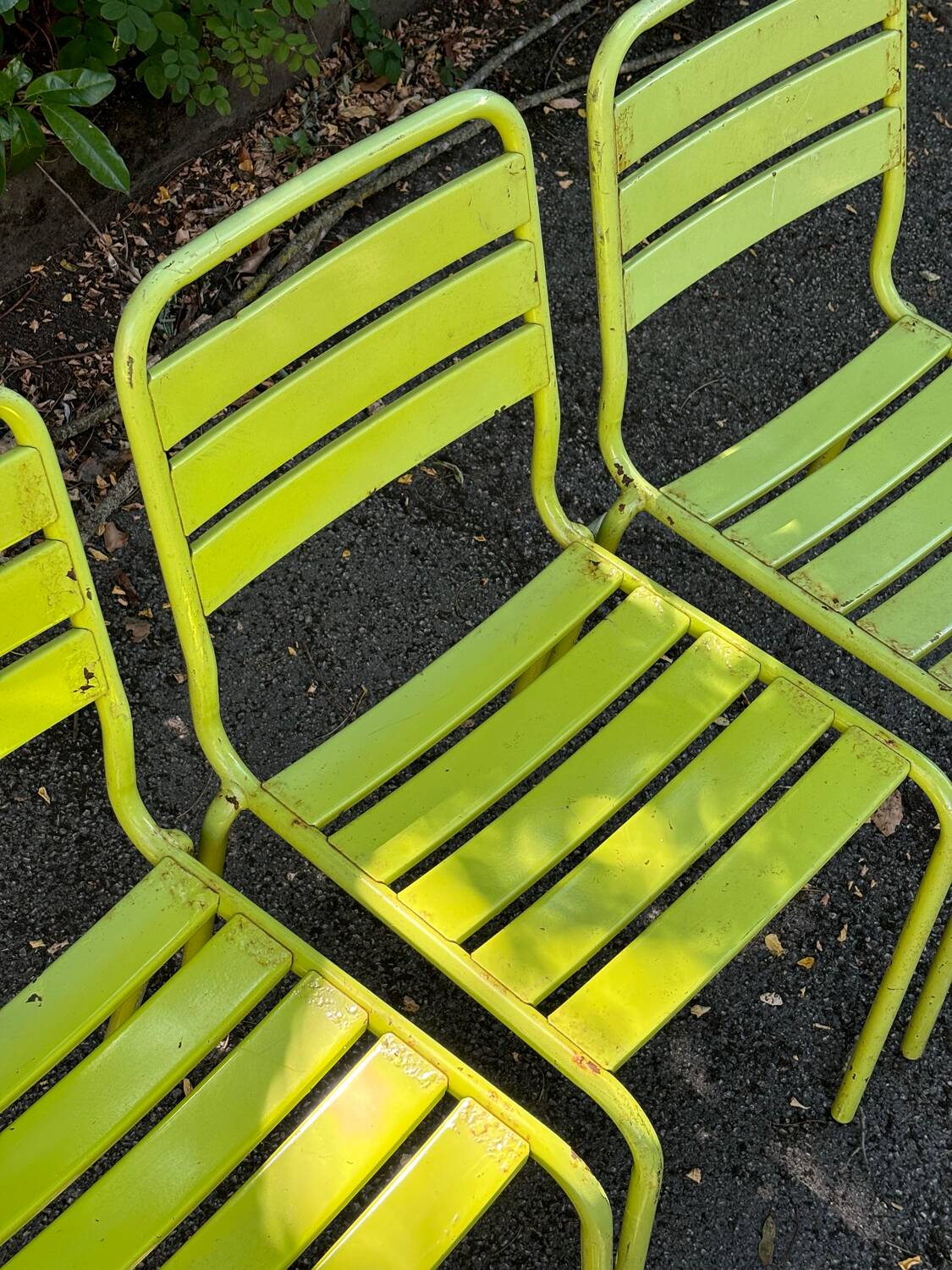 Metal chairs